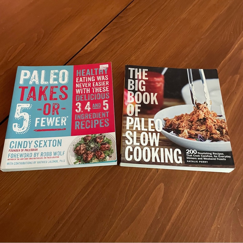 Set of 2-Paleo Takes Five or Fewer & The Big Book of Paleo Slow Cooking